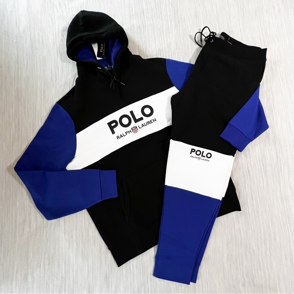 Polo Ralph Lauren 1967 Olympic Stadium Shield Logo Double Knit Jogger Sweatsuit - Picture 3 of 12